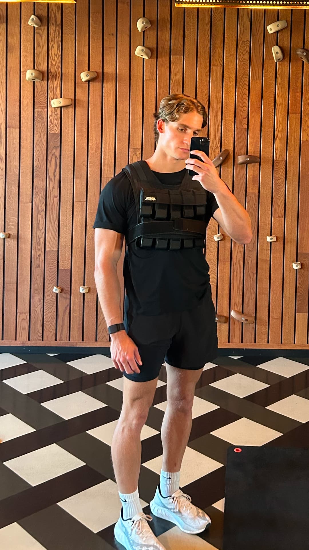 Liam doing pull workout